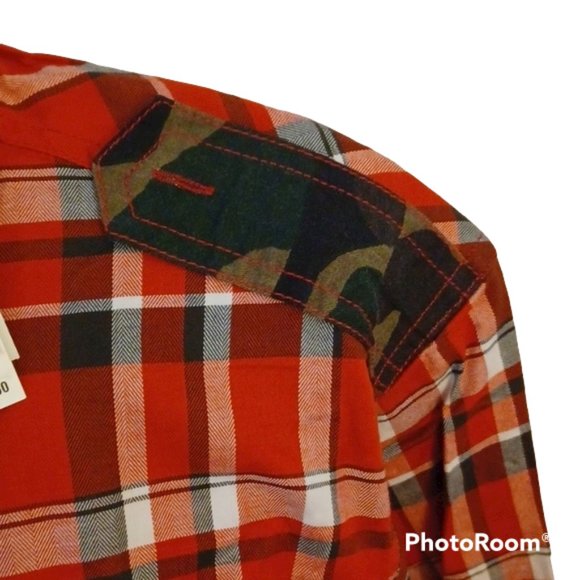 Buffalo by David Bitton Men's Western Red Plaid Shirt Zipper Sides XL/TG… - Picture 7 of 14